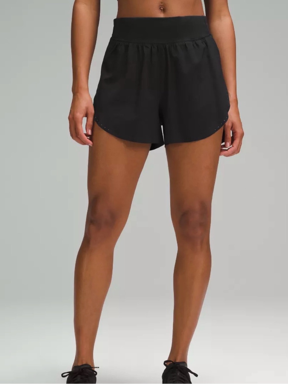 lululemon athletica Black High-Waist Running Shorts